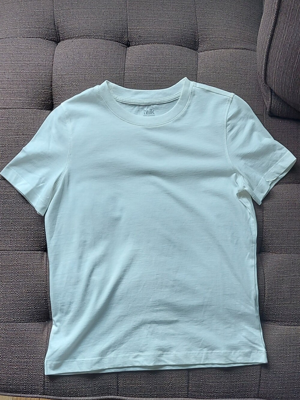 twik Organic Cotton Short Sleeve Crewneck Tee in White